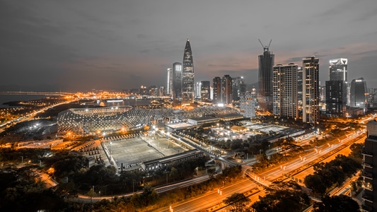 色彩-我的城市-城市风光-城市-建筑 图片素材