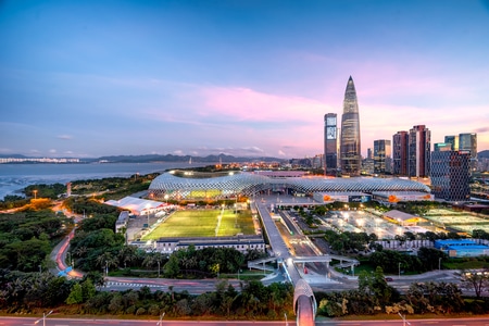 夜色-城市色彩-城市-建筑-高楼 图片素材