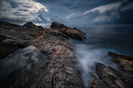 我要上封面-看海-风光-风景-岩石 图片素材