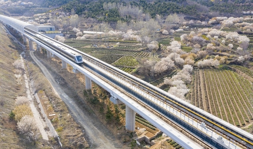 你好2020-列车-火车-轻轨-轨道 图片素材