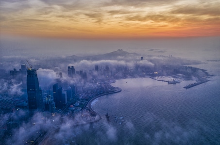 你好2020-风光-青岛市-城市-城市风光 图片素材