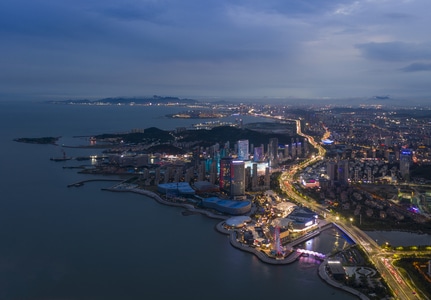 青岛市-风光-你好2020-城市-城市风光 图片素材