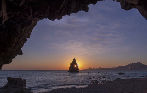 石老人-我的2019-日落-海洋-风景 图片素材