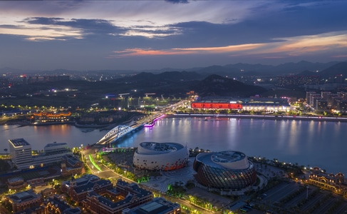 青岛市-你好2020-风光-城市-城市风光 图片素材