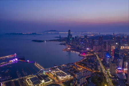 青岛市-风光-你好2020-城市-城市风光 图片素材