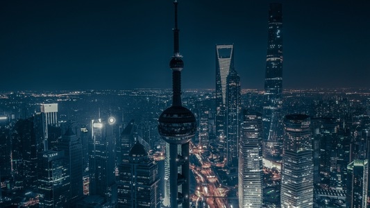上海-旅拍-航拍-风光-看你的城市 图片素材