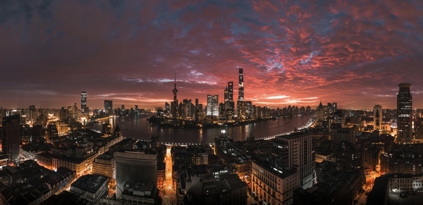 航拍-风光-建筑-上海-城市 图片素材
