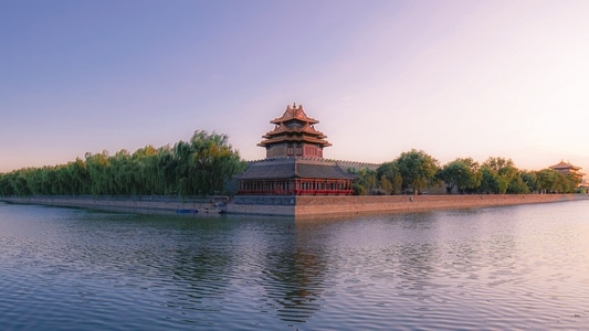 护城河-角楼-故宫-北京-艺术风光 图片素材
