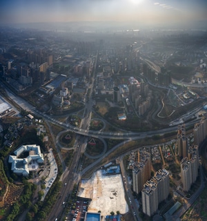 冠状病毒-封城-城市-建筑-房屋 图片素材