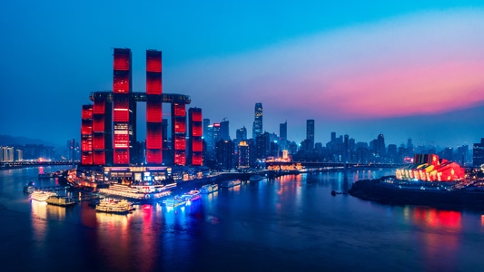 夜色-夜景-地标-建筑-重庆 图片素材