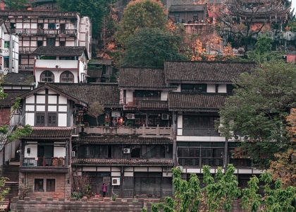 你好2020-重庆-尼康-建筑-人物 图片素材