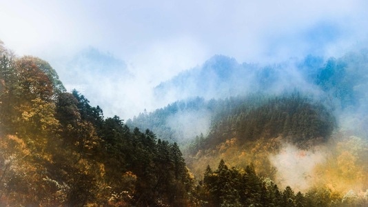 云雾-色彩-山岭-原生态-从你的世界路过 图片素材