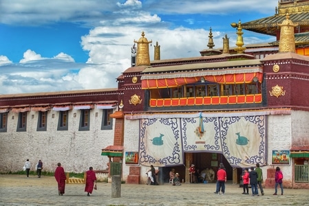 彩色的时间-旅行-桑耶寺-寺庙-建筑 图片素材