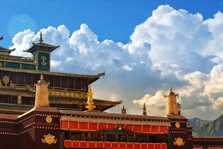 西藏-山南-桑耶寺-桑耶寺-寺庙 图片素材