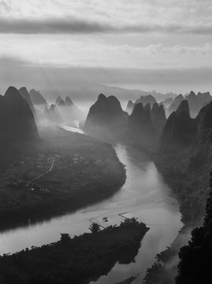 桂林-相公山-河流-风景-风光 图片素材