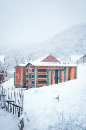 冰清玉洁-2020-雪景-风景-房屋 图片素材