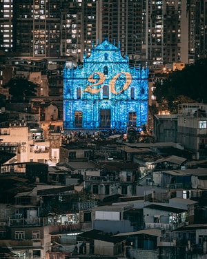 我的2019-澳门-夜色-风光-高处不胜寒 图片素材