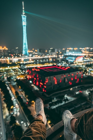 夜色-rooftop-城市风光-风光-欢迎约拍 图片素材