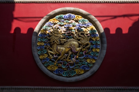 风光-纪实-浮雕-雕刻-神兽 图片素材
