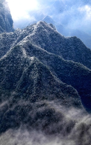 雪后云海-张家界天门山-风光摄影-风景-风光 图片素材