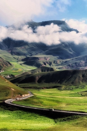 青海卓尔山-风景-雨后天晴-旅拍-山 图片素材