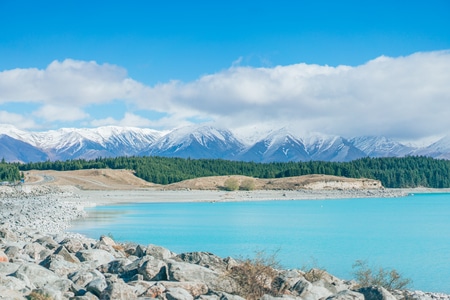 新西兰旅行-风光摄影-自驾旅行-湖-风光 图片素材