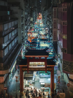 旅行-2019inf招募-城市-夜景-街道 图片素材