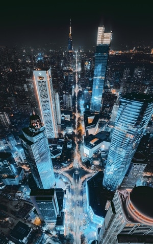 紫峰大厦-风光-城市-她说-城市 图片素材