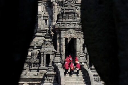 旅拍-人文-神庙-印尼-日惹 图片素材