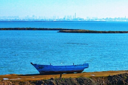 海湾-船-停泊-风景-船 图片素材