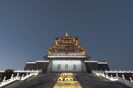 车流-城市-立交-网红-西安 图片素材