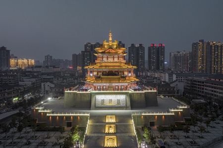 文化-西安-立交-全景-城市 图片素材