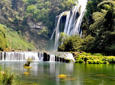 安顺市-黄果树瀑布-旅游-风景-瀑布 图片素材