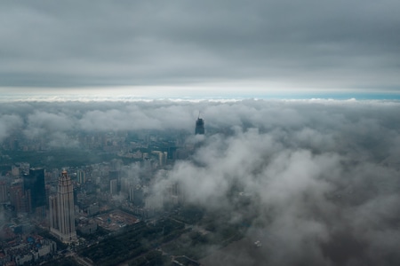 武汉市-我要上封面-全景-建筑-在路上 图片素材