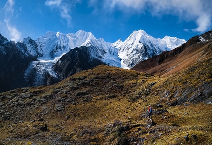 梅里雪山-梅里北坡-来日贡卡-奶日顶卡-初丁垭口 图片素材
