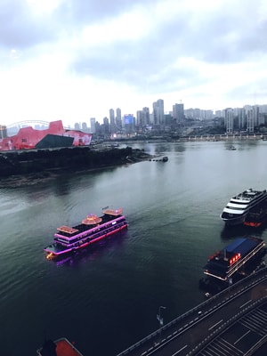 旅行-重庆-江-游船-傍晚 图片素材