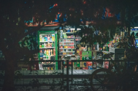 广州-扫街-纪实-旧城区-夜 图片素材