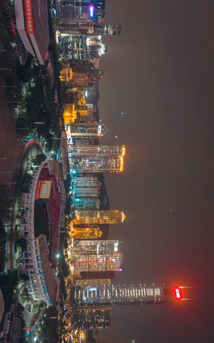 城市天际线-广州-航拍-日落-建筑 图片素材