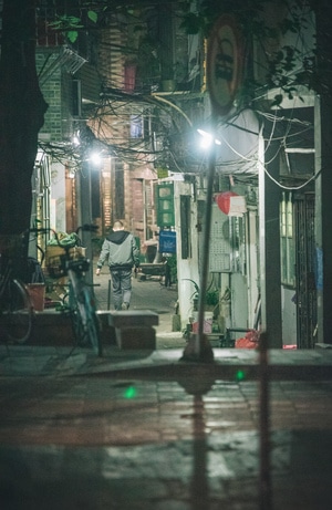 广州-扫街-纪实-旧城区-夜 图片素材