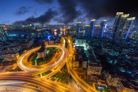 夜景-广州-行摄部落-城市-城市风光 图片素材