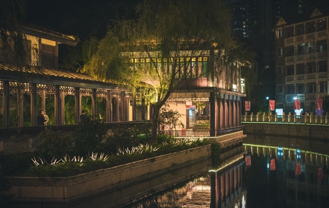 广州-西关-旧城区-纪实-夜 图片素材