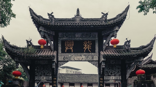 古镇-建筑-历史-龙兴古镇-古镇 图片素材