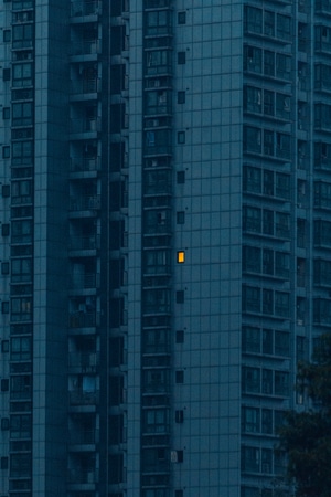 灯-建筑-黑夜-房屋-楼房 图片素材