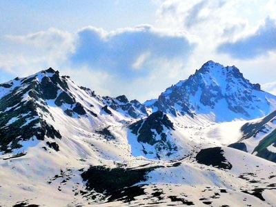 nomo真香-新疆风光-手机拍-山峰-雪山 图片素材