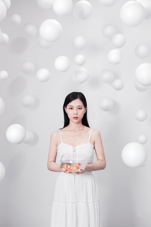 我的2019-创意-人像-少女-情绪 图片素材