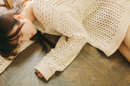 小清新-私房-无边帽-美女-女性 图片素材