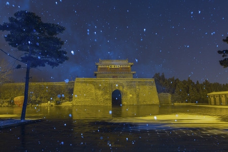 夜色-风光-天下第一阁-古建筑-城关 图片素材