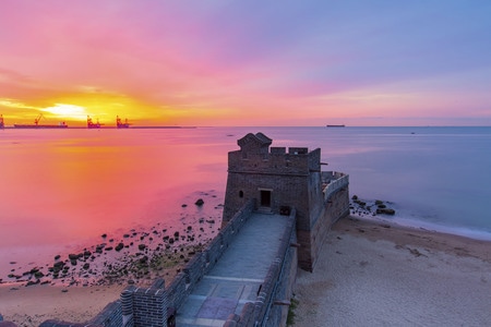 风光-晨色-风景-古建筑-海 图片素材