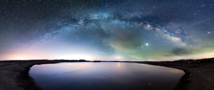 星空-兰州-银河-甘肃-星空 图片素材