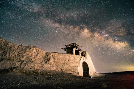 星空-甘肃-兰州-银河-银心 图片素材